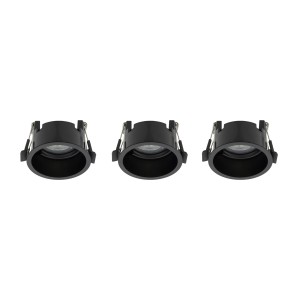 Lampa sufitowa podtynkowa CUP 3 PC SET 10794 Nowodvorski 3xGU10 R50 10W only LED Tworzywo sztuczne ABS Czarny