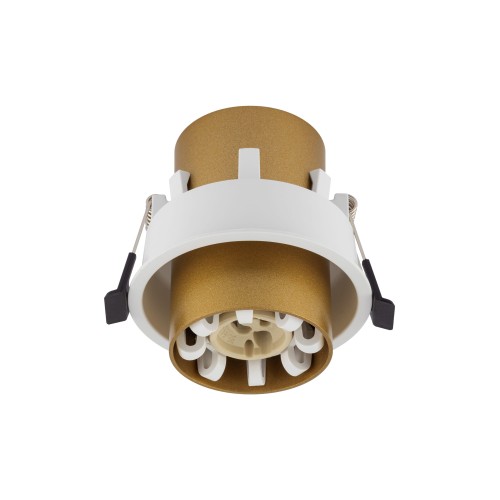 Lampa sufitowa podtynkowa MONO SLIDE 10798 Nowodvorski 1xGU10 R50 10W only LED Stal lakierowana Satynowy złoty