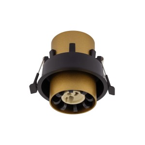 Lampa sufitowa podtynkowa MONO SLIDE 10800 Nowodvorski 1xGU10 R50 10W only LED Stal lakierowana Satynowy złoty