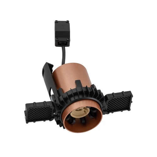 Lampa sufitowa podtynkowa MONO SLIDE TRIMLESS 10807 Nowodvorski 1xGU10 R50 10W only LED Stal lakierowana Satynowa miedź