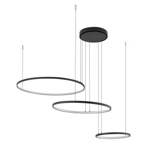 Lampa wisząca CIRCOLO LED 10867 Nowodvorski LED 45W Aluminium lakierowane Czarny