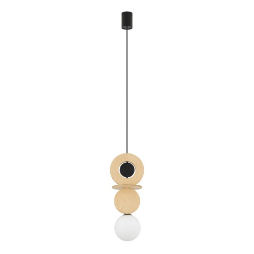 Lampa wisząca DROPS WOOD A 11173 Nowodvorski 1xG9 12W only LED Sklejka Naturalne drewno