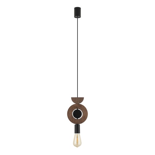 Lampa wisząca DROPS WOOD D 11176 Nowodvorski 1xE27 25W only LED Sklejka Ciemne drewno