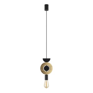 Lampa wisząca DROPS WOOD F 11180 Nowodvorski 1xE27 25W only LED Sklejka Złoty