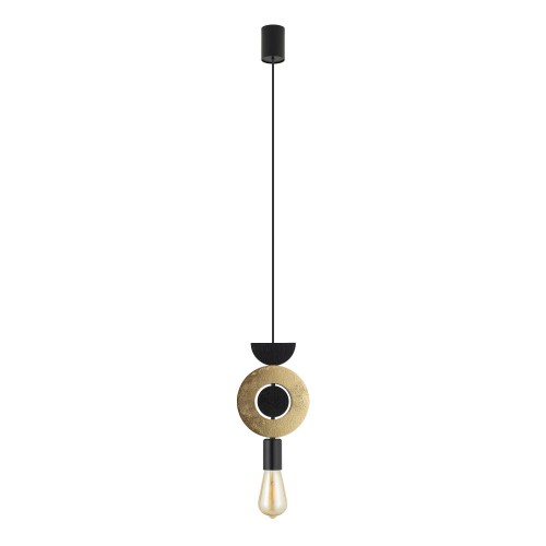 Lampa wisząca DROPS WOOD F 11180 Nowodvorski 1xE27 25W only LED Sklejka Złoty