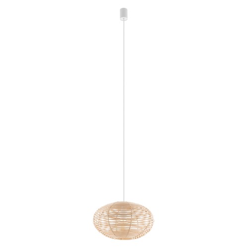 Lampa wisząca RATTAN S 11153 Nowodvorski 1xE27 25W only LED Rattan Naturalne drewno