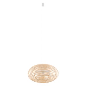 Lampa wisząca RATTAN M 11154 Nowodvorski 1xE27 25W only LED Rattan Naturalne drewno