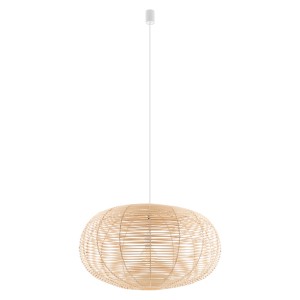 Lampa wisząca RATTAN L 11155 Nowodvorski 1xE27 25W only LED Rattan Naturalne drewno