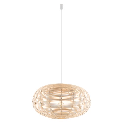 Lampa wisząca RATTAN L 11155 Nowodvorski 1xE27 25W only LED Rattan Naturalne drewno