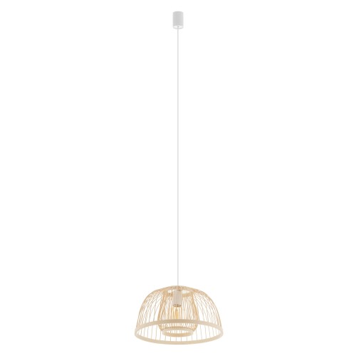 Lampa wisząca KRABI 11158 Nowodvorski 1xE27 25W only LED Bambus Naturalne drewno