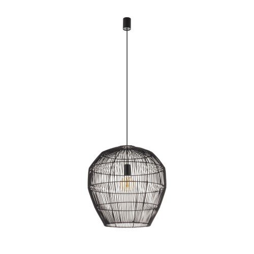 Lampa wisząca HAITI M 11167 Nowodvorski 1xE27 25W only LED Bambus Czarny