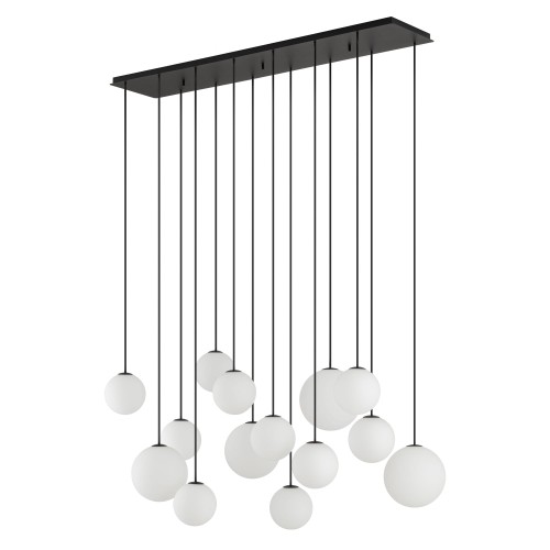 Lampa wisząca SNOWBALL XIV 11408 Nowodvorski 14xG9 12W only LED Stal lakierowana Czarny
