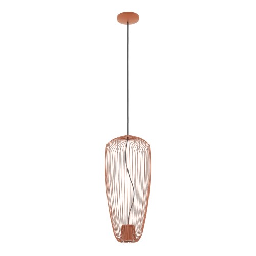 Lampa wisząca PUMPKIN S 11496 Nowodvorski 1xGU10 R50 10W only LED Stal lakierowana Terracotta