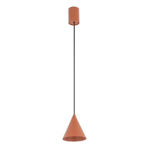 Lampa wisząca ZENITH XS 11456 Nowodvorski 1xGU10 R50 10W only LED Stal lakierowana Terracotta