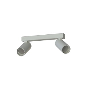 Lampa sufitowa reflektorowa FOURTY 11437 Nowodvorski 2xGU10 R35 10W only LED Aluminium lakierowane Silk gray