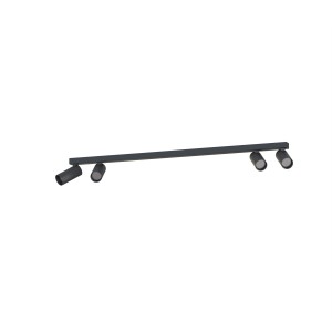 Lampa sufitowa reflektorowa FOURTY 10739 Nowodvorski 4xGU10 R35 10W only LED Aluminium lakierowane Czarny