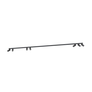 Lampa sufitowa reflektorowa FOURTY 10743 Nowodvorski 7xGU10 R35 10W only LED Aluminium lakierowane Czarny