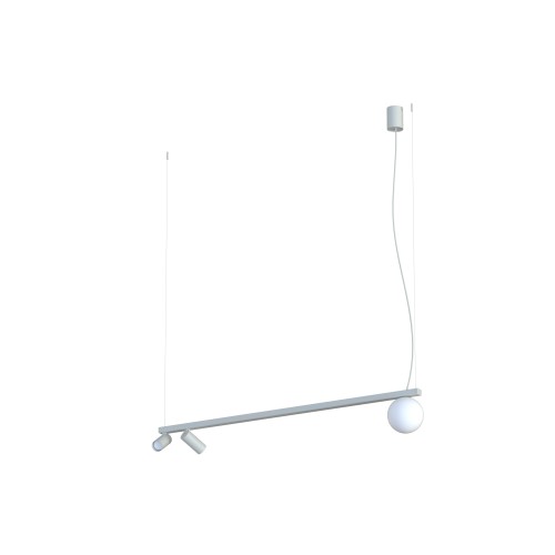Lampa wisząca FOURTY 11450 Nowodvorski 3xGU10 R35, G9 10W only LED Aluminium lakierowane Silk gray
