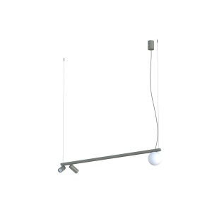 Lampa wisząca FOURTY 11471 Nowodvorski 3xGU10 R35, G9 10W only LED Aluminium lakierowane Umbra gray