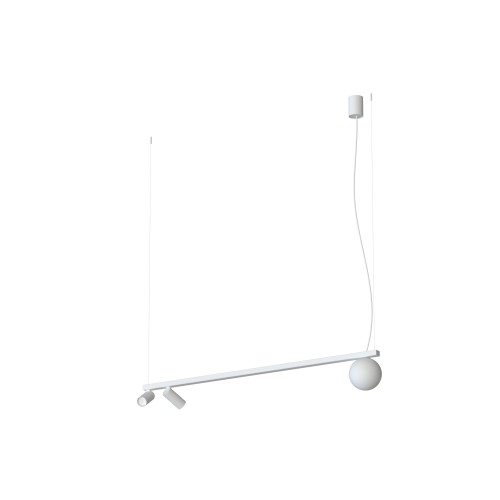 Lampa wisząca FOURTY 11445 Nowodvorski 3xGU10 R35, G9 10W only LED Aluminium lakierowane Biały