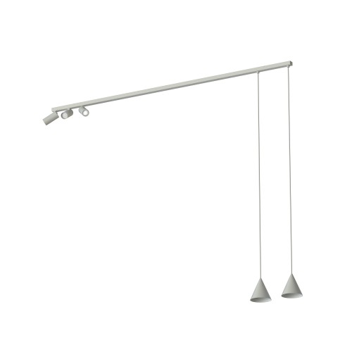 Lampa wisząca przysufitowa FOURTY 11451 Nowodvorski 5xGU10 R50, GU10 R35 10W only LED Aluminium lakierowane Silk gray