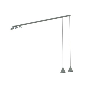 Lampa wisząca przysufitowa FOURTY 11472 Nowodvorski 5xGU10 R50, GU10 R35 10W only LED Aluminium lakierowane Umbra gray