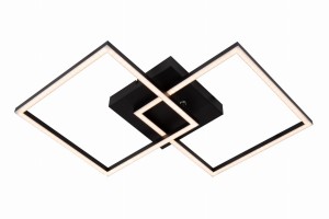 Lampa sufitowa plafon Arianne 53103/22/30 Lucide 1x23W Zintegrowany LED Aluminium Czarny