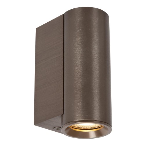 Lampa ścienna kinkiet DUPLA 09243/01/97 Lucide 1x3.8W GU10 Aluminium Brązowy