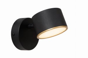 Lampa ścienna kinkiet GIAN 44217/08/30 Lucide 1x9W LED Metal Czarny