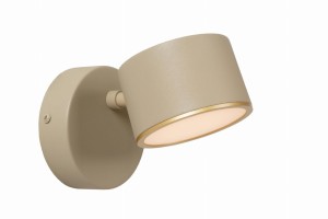 Lampa ścienna kinkiet GIAN 44217/08/41 Lucide 1x9W LED zintegrowany Metal Brązowy