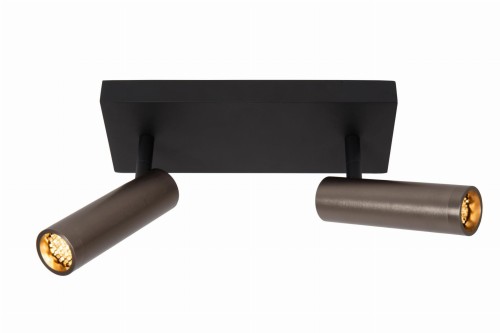 Lampa sufitowa spot GRADO 22974/02/15 Lucide 2x8W GU10 Aluminium Szary