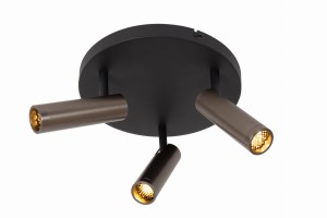 Lampa sufitowa reflektorowa GRADO 22974/13/15 Lucide 3x12W GU10 Aluminium Szary