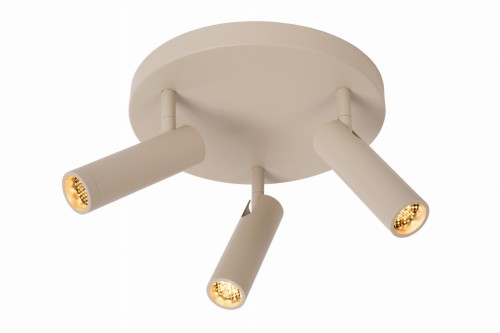 Lampa sufitowa reflektorowa GRADO 22974/13/41 Lucide 3x12W GU10 Aluminium Brązowy