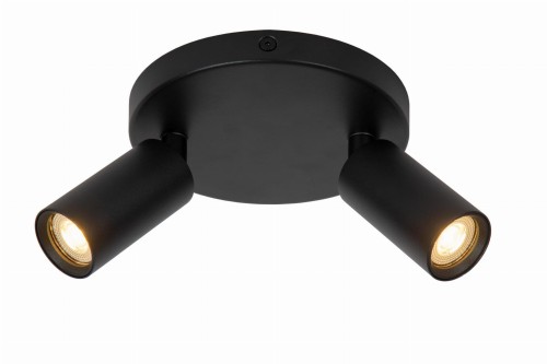 Lampa sufitowa reflektorowa RITMO 09942/12/30 Lucide 2x35W GU10 Aluminium Czarny