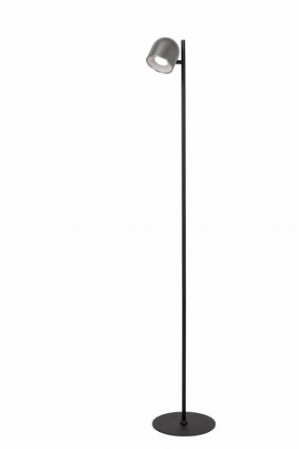 Lampa stojąca podłogowa SKANSKA RECH 03749/03/15 Lucide 1x3W LED Metal / Szary/Czarny