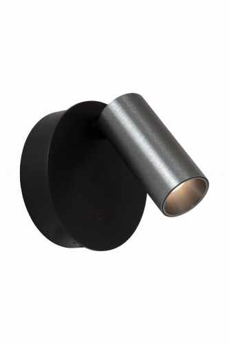 Lampa ścienna kinkiet TONI 29933/02/15 Lucide 1x2W LED Aluminium Szary/Czarny