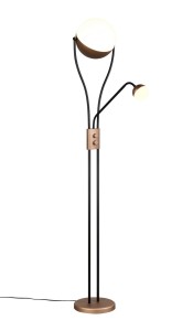 Lampa stojąca podłogowa CHRIS 478310265 Trio 1x18W LED Metal Brązowy