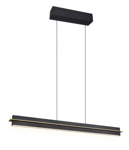 Lampa wisząca sufitowa EMERSON 346710180 Trio 1x22W LED Metal Czarny