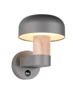 Lampa ścienna kinkiet FRASER 262569135 Trio 1x10W E27 Aluminium Jasne drewno/Ciemne drewno