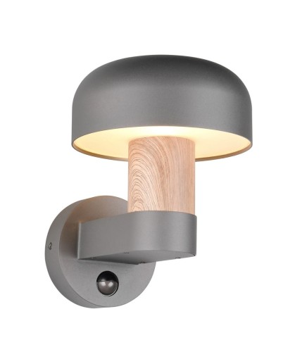 Lampa ścienna kinkiet FRASER 262569135 Trio 1x10W E27 Aluminium Jasne drewno/Ciemne drewno