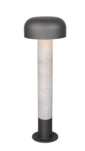 Lampa zewnętrzna stojąca FRASER 562560178 Trio 1x10W E27 Aluminium Szary