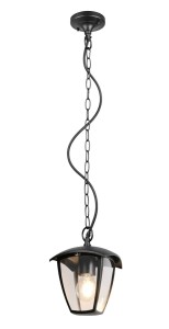 Lampa zewnętrzna wisząca VENTA 363260132 Trio 1x10W E27 Aluminium Czarny