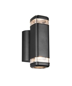Lampa ścienna kinkiet BARCELOS R26446232 RL 2x10W GU10 Aluminium Czarny