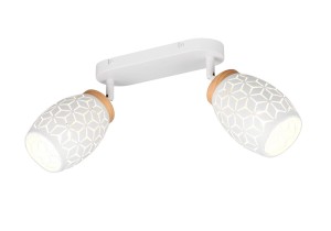 Lampa sufitowa reflektorowa BIDAR R81572031 RL 2x10W E14 Metal / Biały