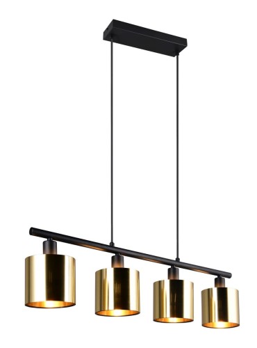 Lampa wisząca sufitowa JASON R36304079 RL 4x10W E14 Metal/Szkło