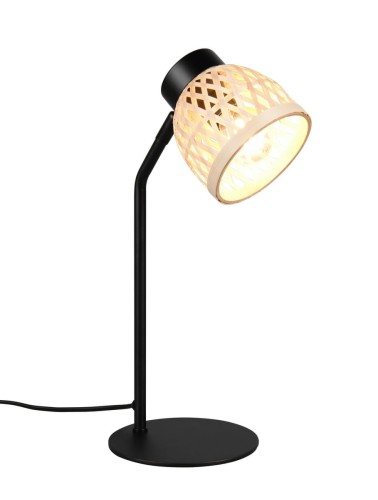 Lampa stojąca stołowa Laurent R56091032 RL 1x10W E14 Metal/Bambus