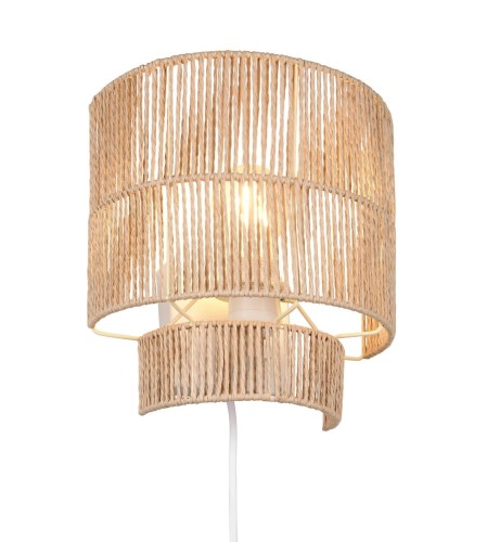 Lampa ścienna kinkiet SATNA R20071026 RL 1x25W E27 Przędza Papierowa Papier