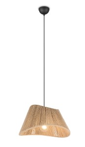 Lampa wisząca sufitowa VALERIE R31881036 RL 1x40W E27 Metal/Juta