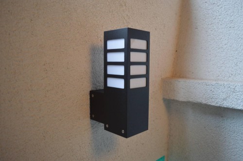 Lampa zewnętrzna kinkiet ARKAD Radex IP 44 2x18W E27 /Czarny