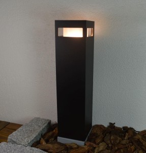 Lampa zewnętrzna słupek ogrodowy VOLUX 30 Radex IP 44 brak danychx18W E27 Aluminium/Poliwęglan Srebrnoszary